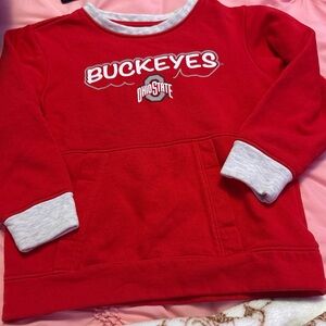 Rivalry Threads Red and Gray Kids Sweatshirt